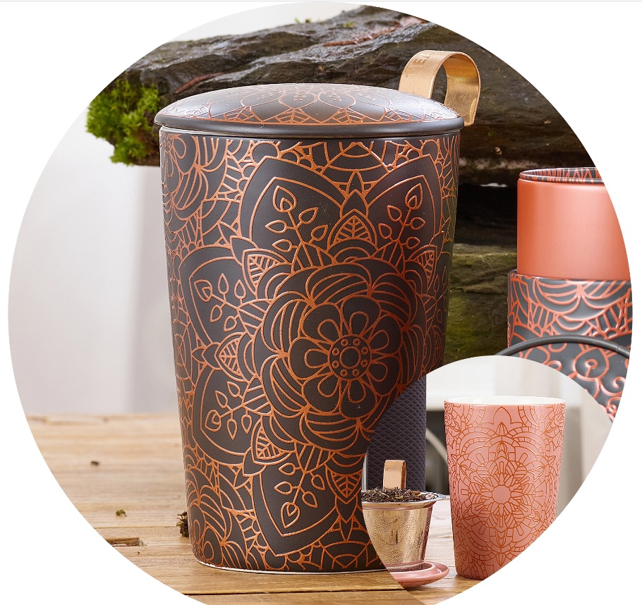 Tisanière en Porcelaine Teaeve Mandala Ebony