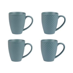 Coffret de 4 mugs Snow blue 35 cl
